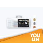 Artline EDF-F/4PSH2 Decorite Brush Pen 4 Metallic Colour