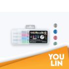 Artline EDF-F/4PSH3 Decorite Brush Pen 4 Metallic Colour