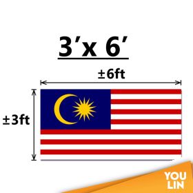 MALAYSIA FLAG - 3' X 6' (POLYMESH)