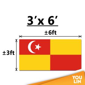 SELANGOR FLAG - 3' X 6' (POLYMESH)
