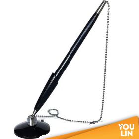 DESK PEN V STEEL CHAIN 0.7MM - BLACK