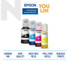 Epson 008 Ink Bottle (Black, Cyan, Magenta, Yellow)