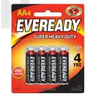 Eveready 1215BP4M AA Super Heavy Duty Battery 4pc Card