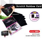 Cactus 2882 A4 Scratch Rainbow Card