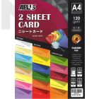 APLUS A4 120gm 2 Sheet Card 100'S - Light Colour