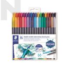 STAEDTLER 3001 TB36 02 Double-Ended Watercolour Brush Pen - 36colours