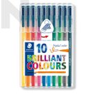 STAEDTLER 323 SB10 Triplus Set of 10 Colors