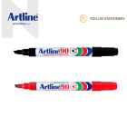 Artline 90 Permanent Marker Pen 2.0-5.0mm 2'S - Black/Red