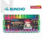 Buncho Fluorescent Crayon 12 Colour