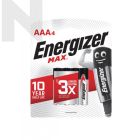 Energizer E92BP4M AAA Battery 4pc Card