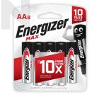 Energizer E91BP8M AA Battery 8pc Card