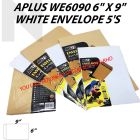 APLUS WE6090 6" X 9" White Envelope 5'S