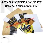 APLUS WE9127 9" X 12.75" White Envelope 5'S