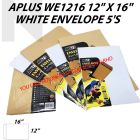 APLUS WE1216 12" X 16" White Envelope 5'S