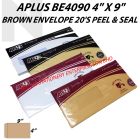 APLUS BE4090 4" X 9" Brown Envelope 20'S (P&S)