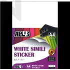 APLUS A4 White Simili Sticker 100'S
