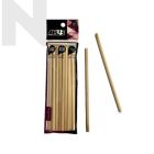 APLUS Round Wood Stick 15cm 15pcs - Plain