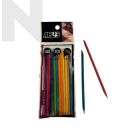 APLUS Round Wood Stick  11.4cm 20pcs - Colour