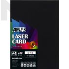 APLUS A4 230gm Laser Card 10'S - Black (14)