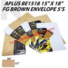 APLUS BE1518 15" X 18" FG Brown Envelope 5'S