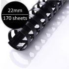 APLUS 22mm Binding Comb - Black 50'S