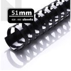 APLUS 51MM Binding Comb - Black 50'S