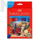 Faber Castell 115885 36L Classic Colour Pencil+2PC Tri-Grip 2B