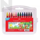 Faber Castell 122425 12PCS Wax Crayon