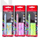 Faber Castell 134217 0.5MM Be Bright M/Pencil + 2 Erasers