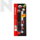 STABILO Micro 288-BL6 2B Pencil W/Era & Sharp