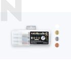 Artline EDF-F/4PSH2 Decorite Brush Pen 4 Metallic Colour