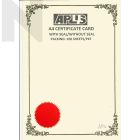 APLUS A4 160GM CERTIFICATE CARD V/Seal - APS10
