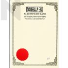 APLUS A4 160gm Certificate Card V/Seal - APS7
