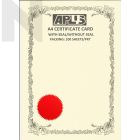 APLUS A4 160gm Certificate Card V/Seal - AS01