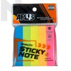 APLUS Sticky Note (5 Colour) - 15MM X 76MM