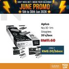APLUS No.10-1m Staples - 20's/box