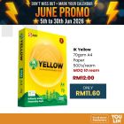 IK Yellow 70gsm A4 Paper - 500's/ream