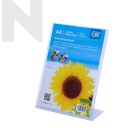 CBE 274 A4 L Shape Acrylic Card Stand / Brochure Stand