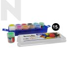 Dolphin DOL-AC613 Acrylic Color 15ML 12 Color
