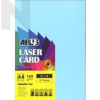 APLUS A4 160gm Laser Card 10'S - Mix Colour