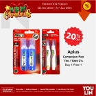 APLUS Correction Pen 7ml 2's