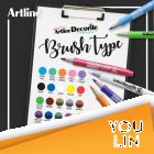 Artline EDFM-F Decorite Brush Pen