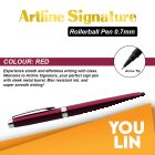 Artline EKSG-4400 Signature Roller Ball Pen 0.7mm - Red Barrel