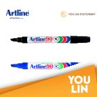 Artline 90 Permanent Marker Pen 2.0-5.0mm 2'S - Black/Blue