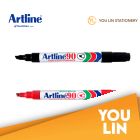 Artline 90 Permanent Marker Pen 2.0-5.0mm 2'S - Black/Red
