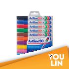 Artline 90 Permanent Marker Pen 2.0-5.0mm 10 Colour