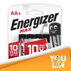 Energizer E91BP4M AA Battery 4pc Card