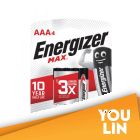 Energizer E92BP4M AAA Battery 4pc Card