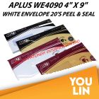 APLUS WE4090 4" X 9" White Envelope 20'S (P&S)