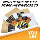 APLUS BE1015 10" X 15" FG Brown Envelope 5'S